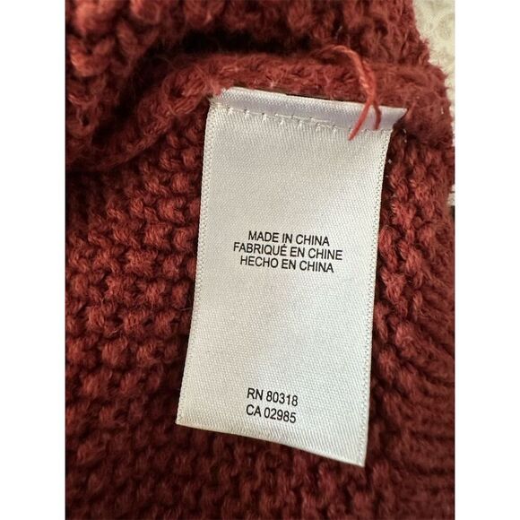 Lucky Brand Women's V-Neck Pullover Sweater Brown Size L - Picture 5 of 7